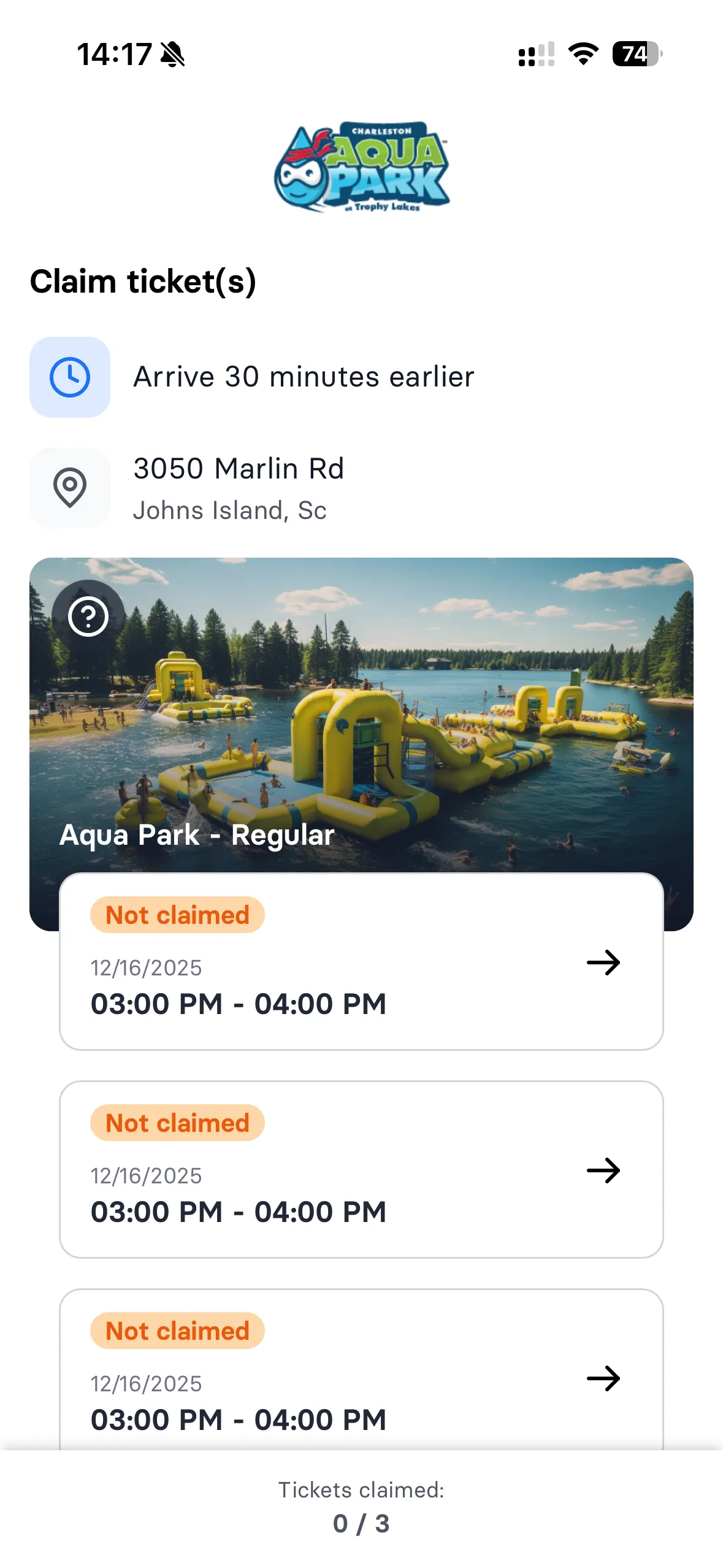 Group booking and ticket claiming - 1