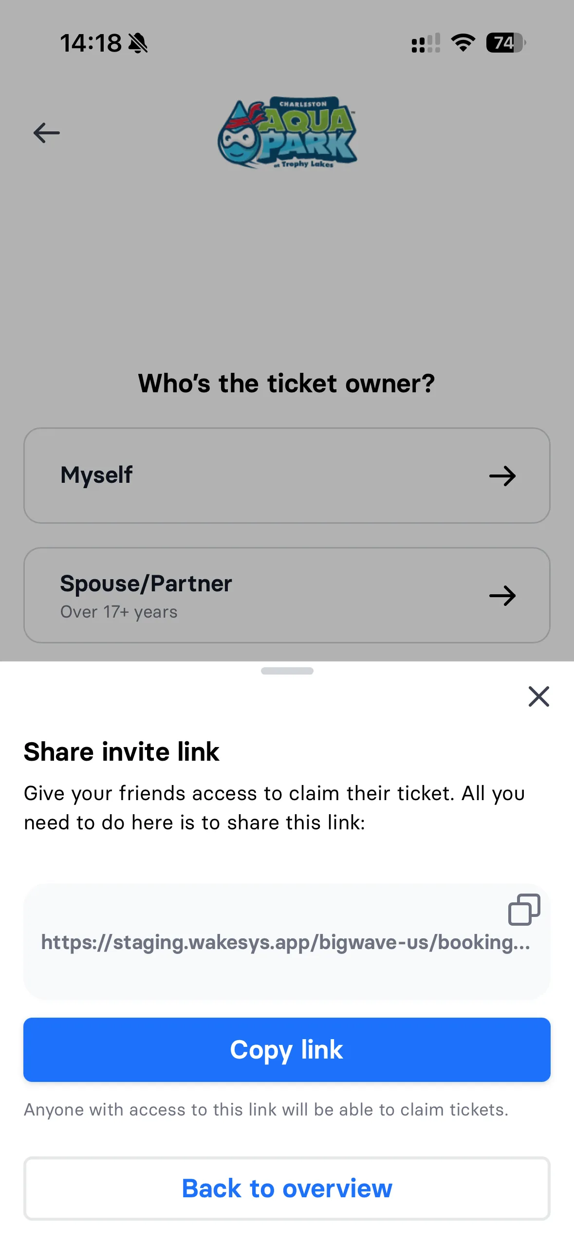 Group booking and ticket claiming - 3