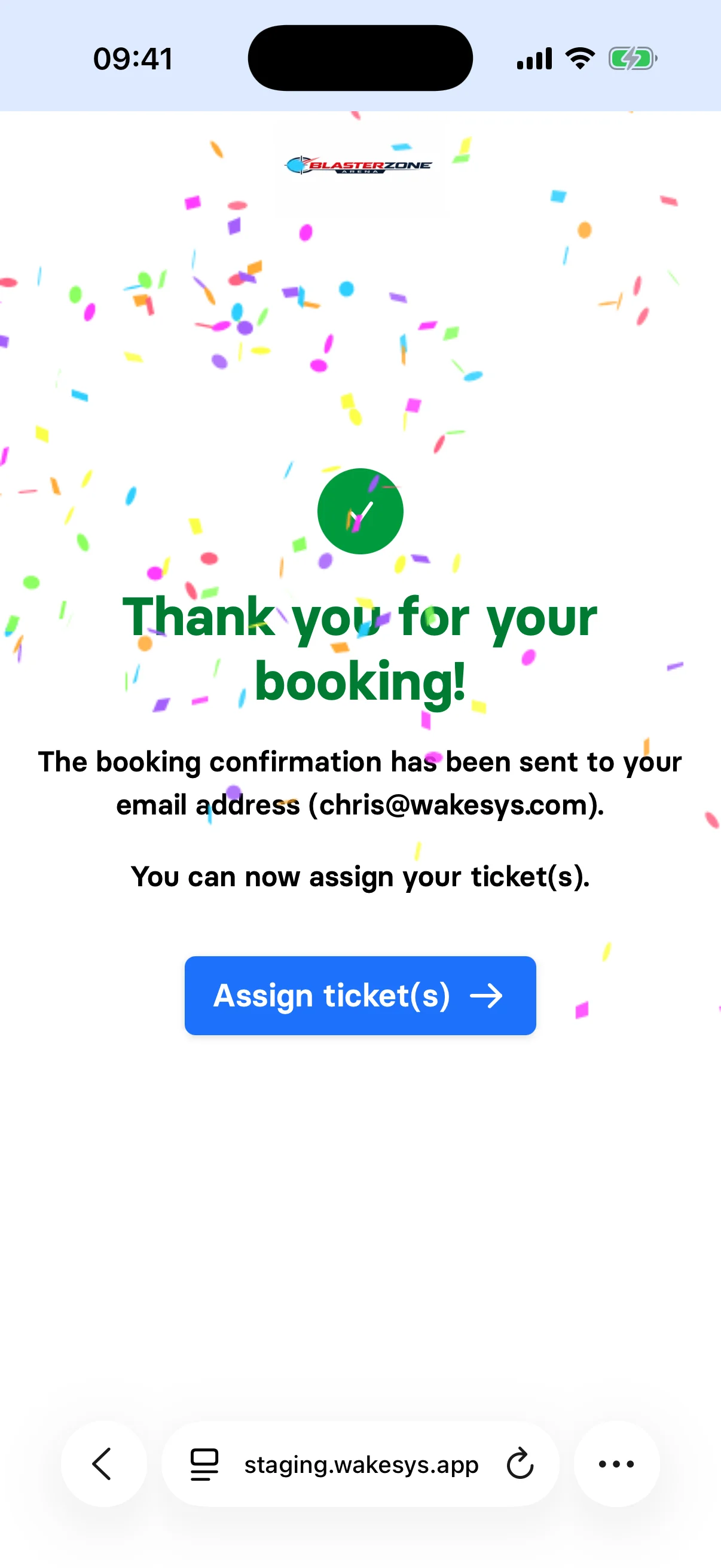 Mobile booking flow - step 7
