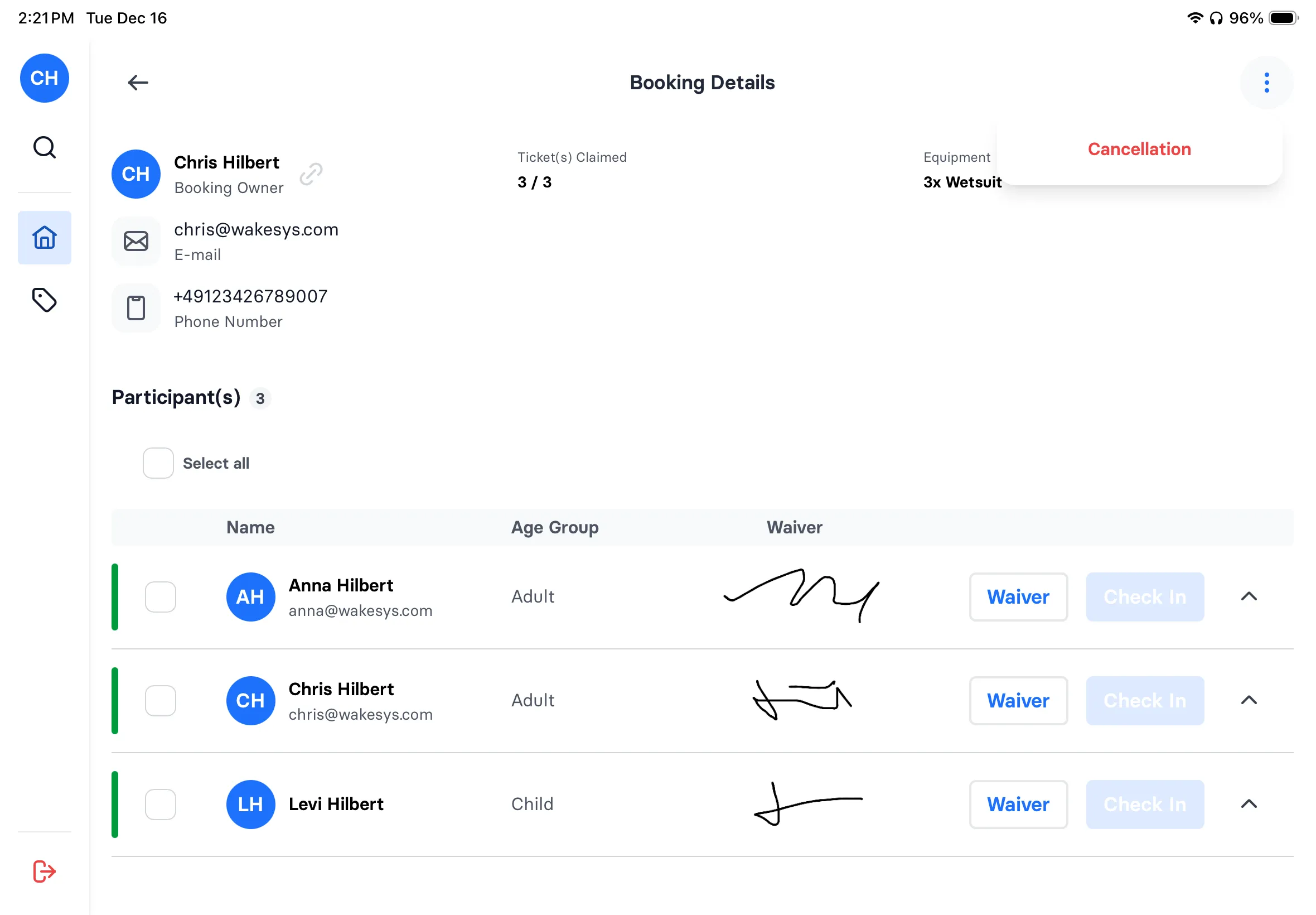 Refund and cancellation flow - step 1