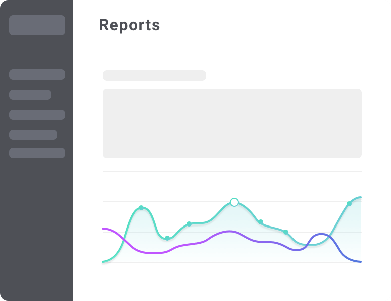 user interface of reports view for the owner